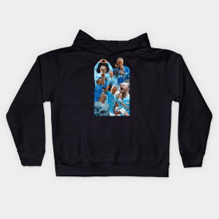 Erling Haaland Vector Art Kids Hoodie